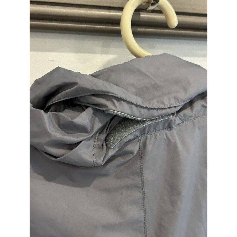 K-Way Acurx'14 Thin Shell Nylon Windbreaker Jacket Packable Lined Tech Gray 1X - Picture 8 of 15